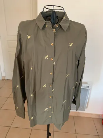Chemise verte Etam