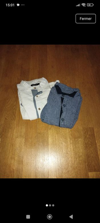 Lot de 2 chemises 5 ans Kiabi et inextenso 