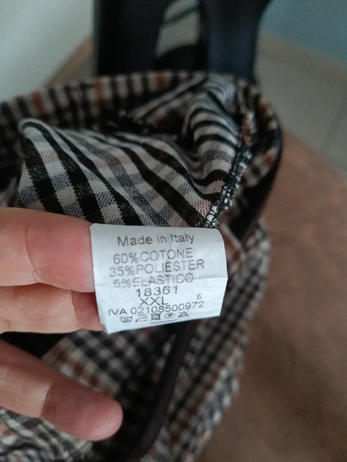 Pantalon léger à carreaux elastanne - photo numéro 5