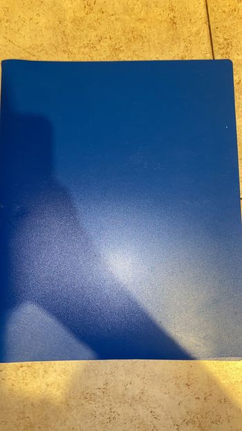 classeur bleu