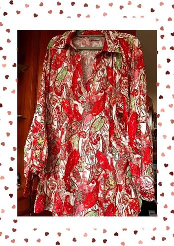 Tunique rouge April Vintage taille unique