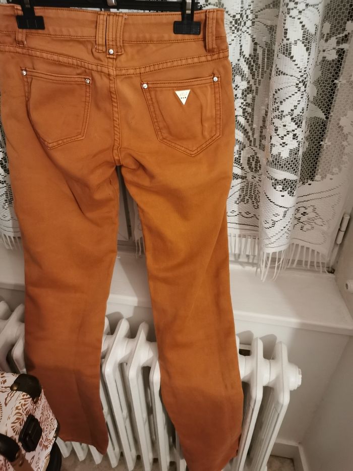 jeans marron rouille - photo numéro 2