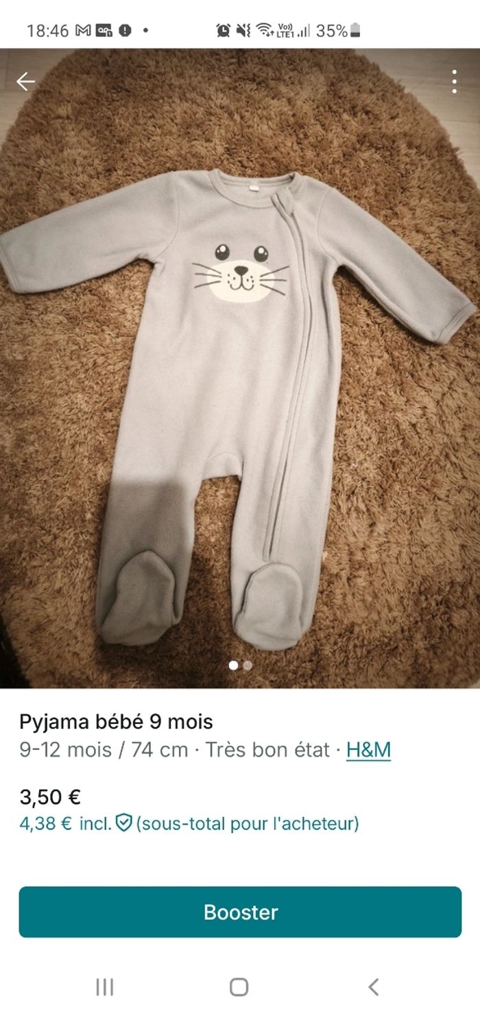 Pyjama 9 mois