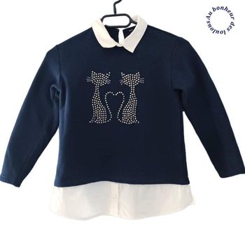 6 ans sweat bi matière