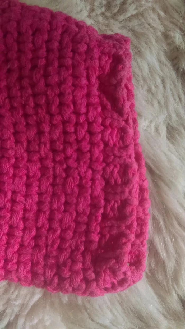 Pull femme oversize à grosses mailles rose T34-36 - La redoute - photo numéro 5
