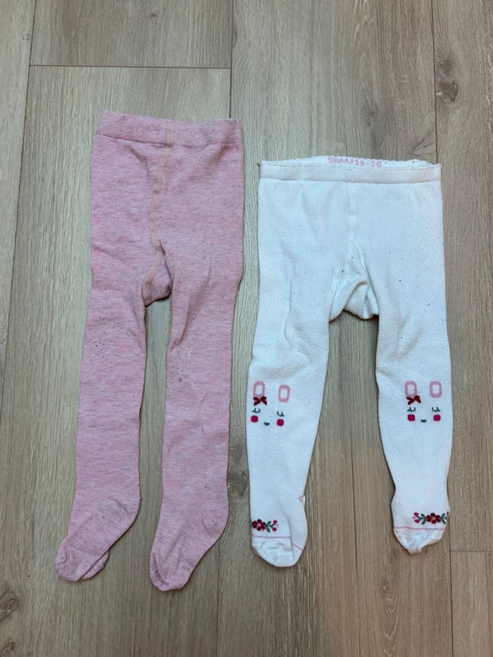 Lot de 2 collants fille