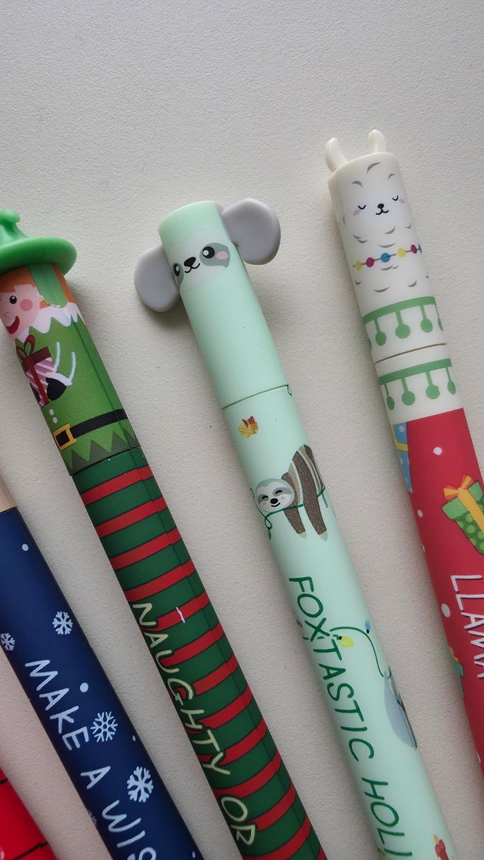 Lot de 7 stylos Noël - photo numéro 2