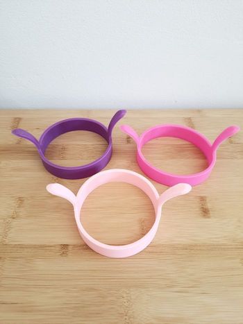 Lot de 3 moules à oeufs