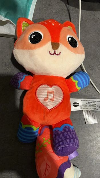 Peluche musicale renard