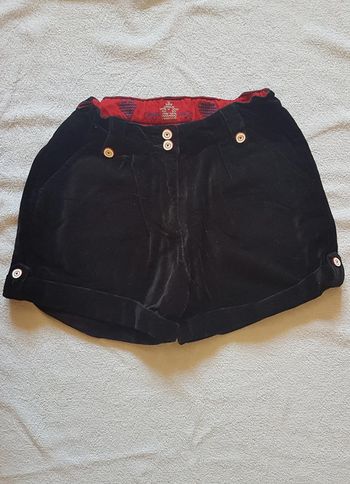 Short velour sergent major 12 ans
