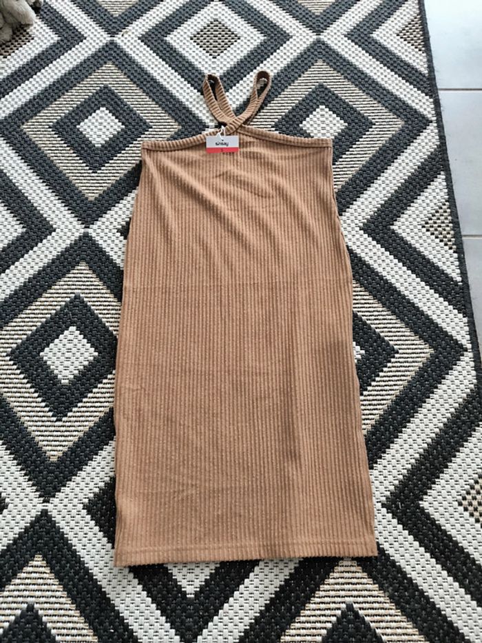 Robe en maille côtelé taille s neuve
