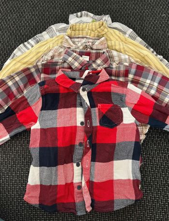 Lot de 5 chemises 18/24 mois 