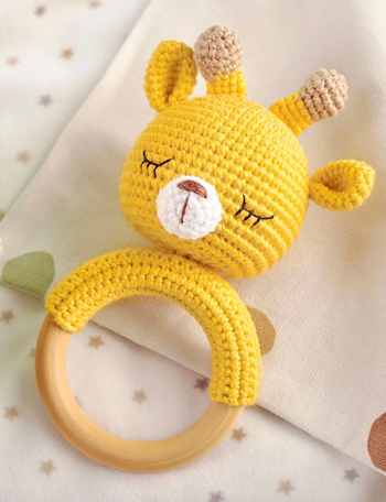 👶🦒 Hochet girafe fait main au crochet