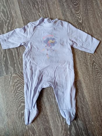 Pyjama violet tex naissance