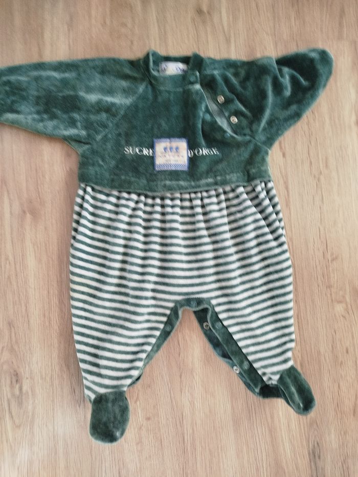 Pyjama vintage sucre d'orge 6 mois