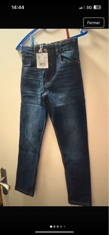 Jeans bleu garçon DPAM coupe regular 10 ans neuf