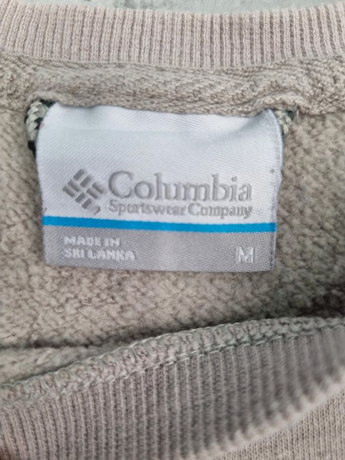 Sweat Columbia crème – Taille M Homme (mesures en photos) - photo numéro 6