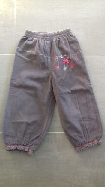 pantalon velours fille 23 mois