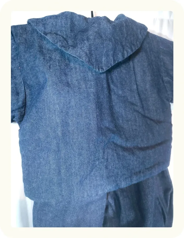 Ensemble pantalon veste traditionnel jean épais enfant Taille 6 mois 68 cm - photo numéro 6