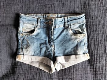 Short en jeans fille