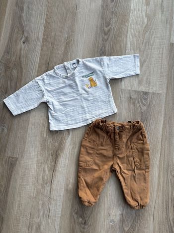 Ensemble t-shirt + pantalon garçon taille 6 mois