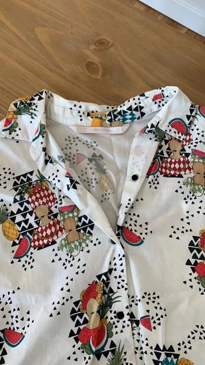 Chemisier blouse chemise sans manche Zara #EmmaLilleM38 - photo numéro 5