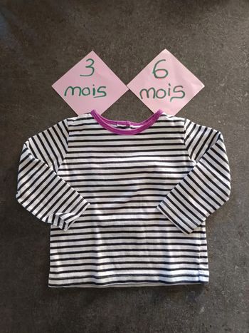 Haut rayé 3 mois