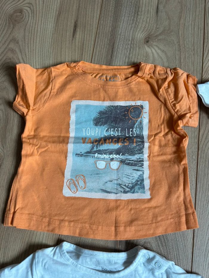 Lot de 4 tee-shirts 9 mois - photo numéro 2