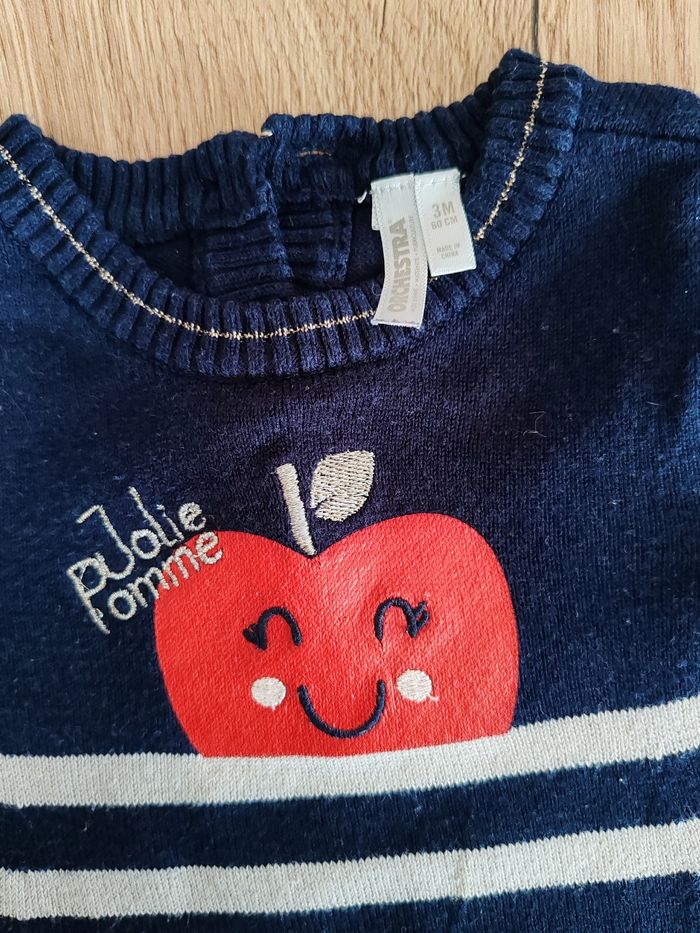 Robe marinière pull 3 mois - photo numéro 2