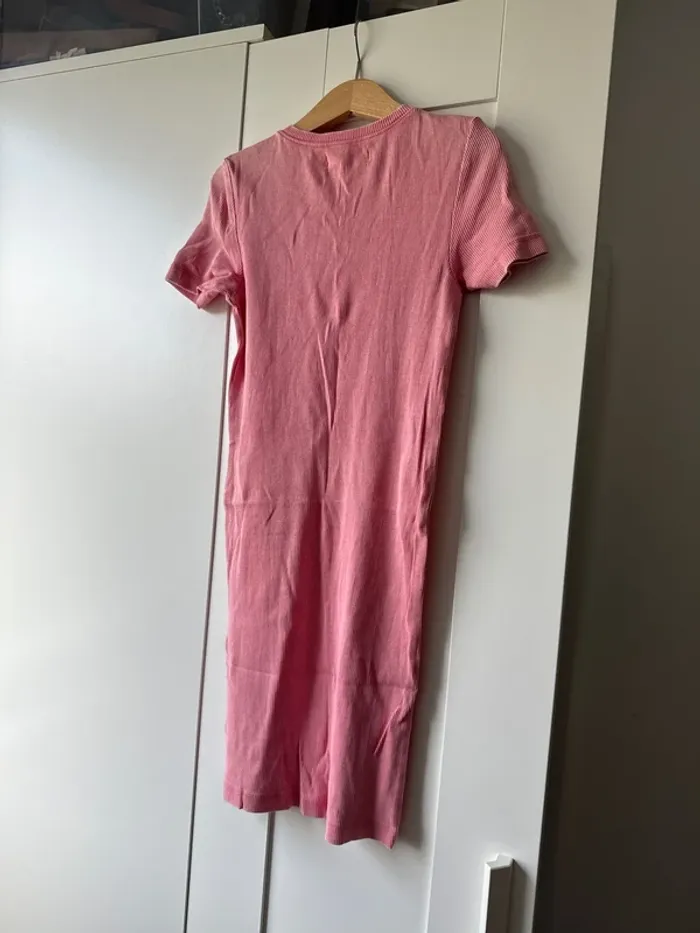 Robe collante enfant rose corail - photo numéro 4