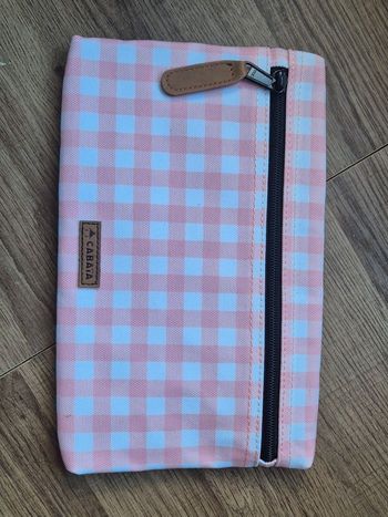 Pochette Vichy rose Cabaïa 