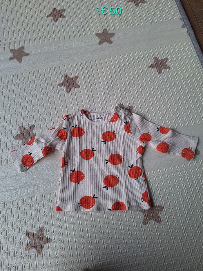 T-shirt manches longues 3mois (56-62cm) - photo numéro 1