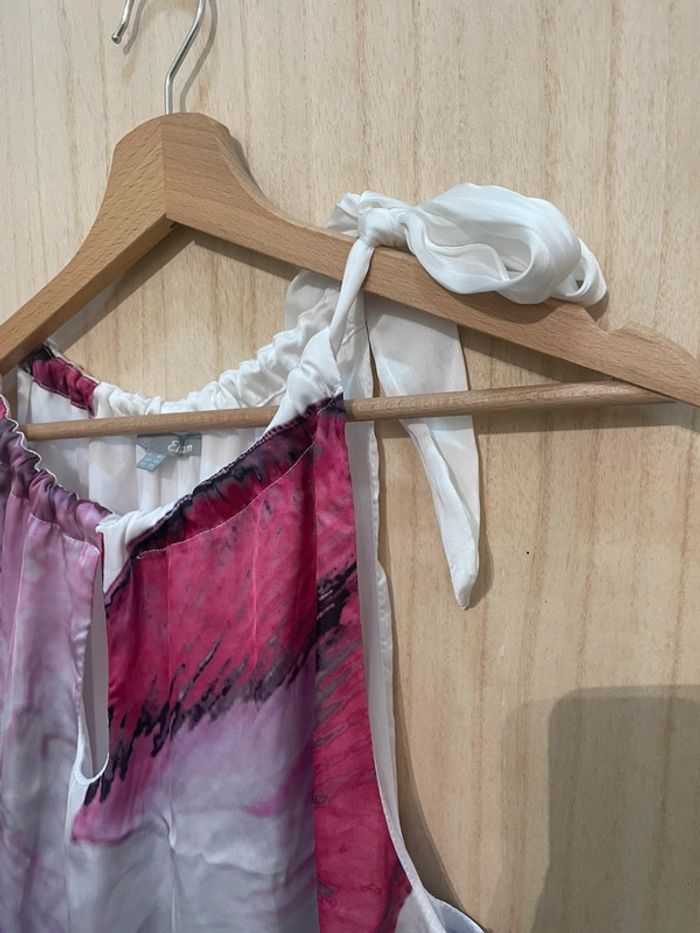 Robe été blanche motif fleur Etam taille 42 - photo numéro 5