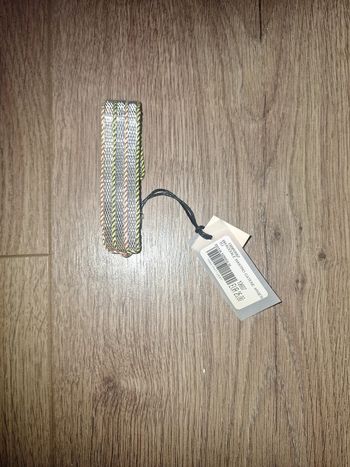 Bracelet large argent et jaune