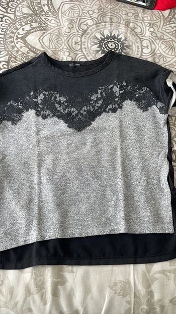 Tunique noir et grise