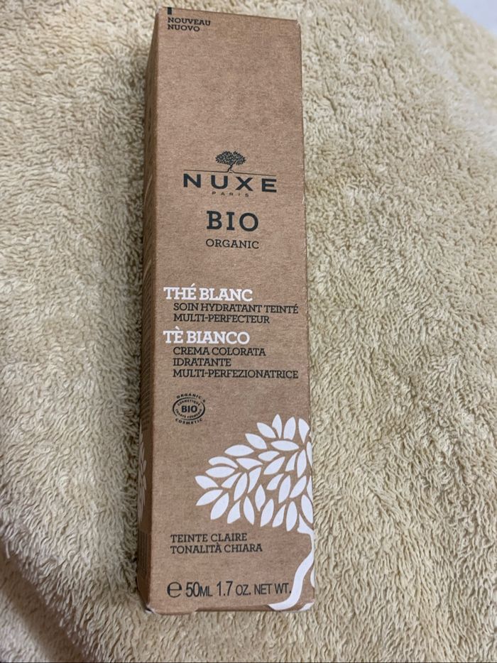 Nuxe bio thé blanc crème teintée