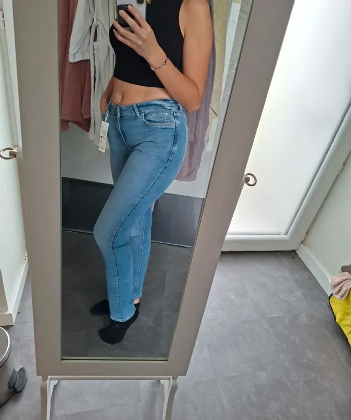 Jean slim Medium Rise taille moyenne Esprit - photo numéro 7