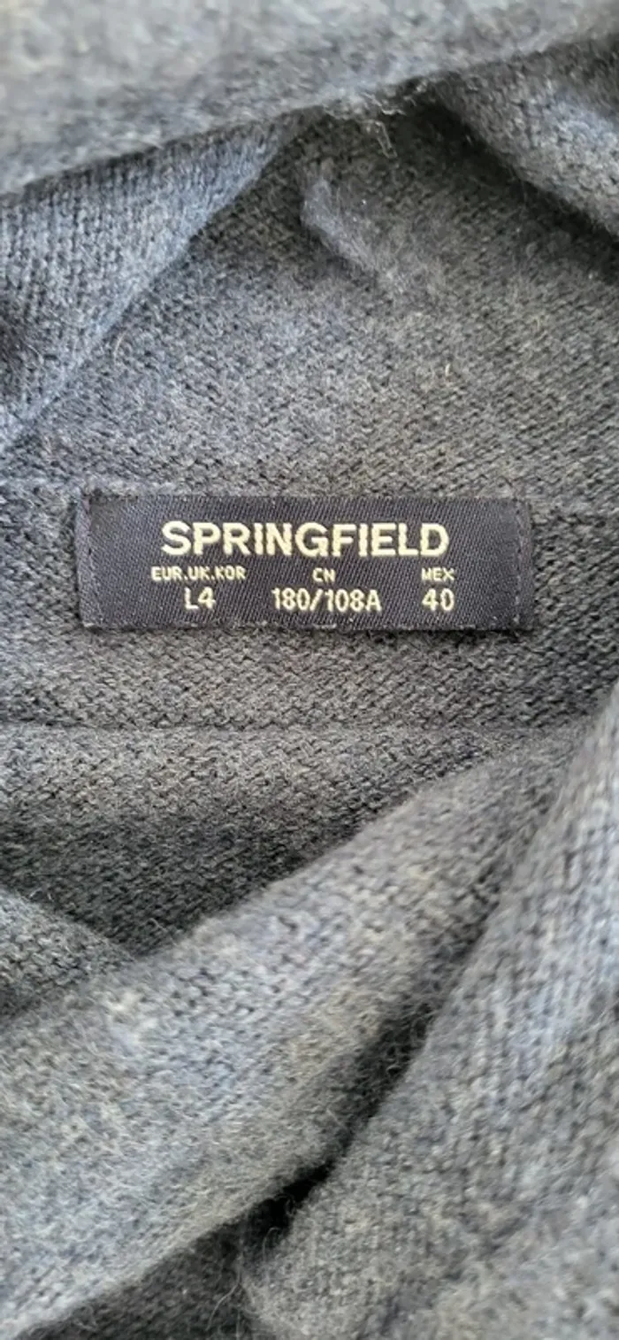 Pull bleu avec col long - photo numéro 5