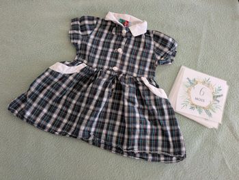 Robe a carreaux 6 mois