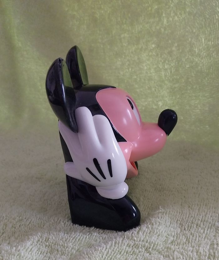 figurine grand modèle Mickey Mouse plastique rétro - photo numéro 2
