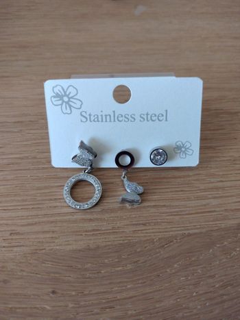 Boucles d'oreilles papillons