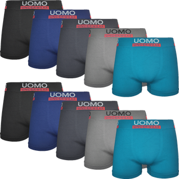 Lot de 10 boxers Homme UOMO Microfibre Stretch TOP QUALITÉ
