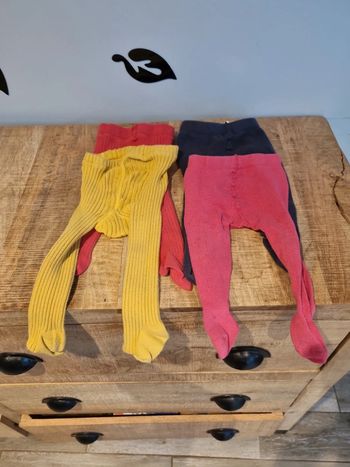 Lot de 4 collants 6 12 mois