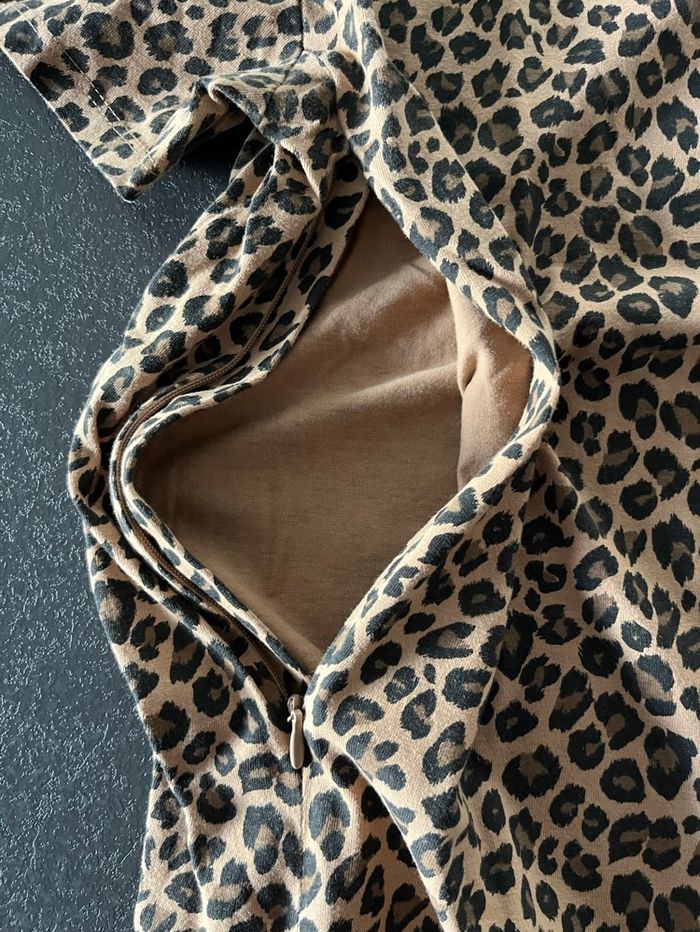 Tee shirt grossesse et allaitement léopard - photo numéro 5