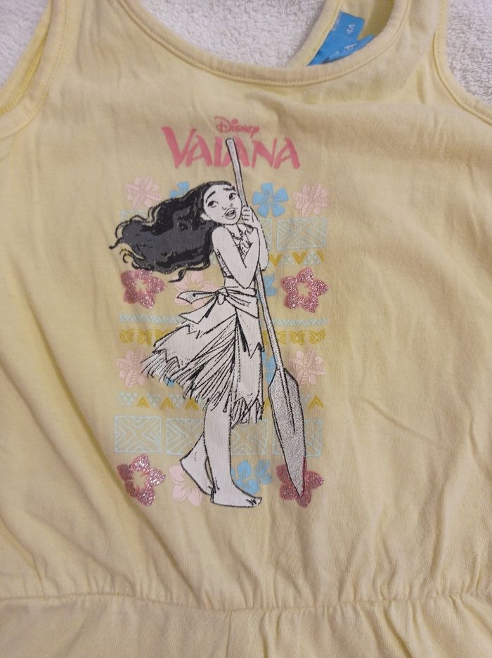 Robe short couleur jaune avec motif robe Disney taille 4 ans - photo numéro 9