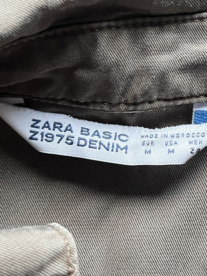 Robe chemise vert kaki Zara M - photo numéro 5