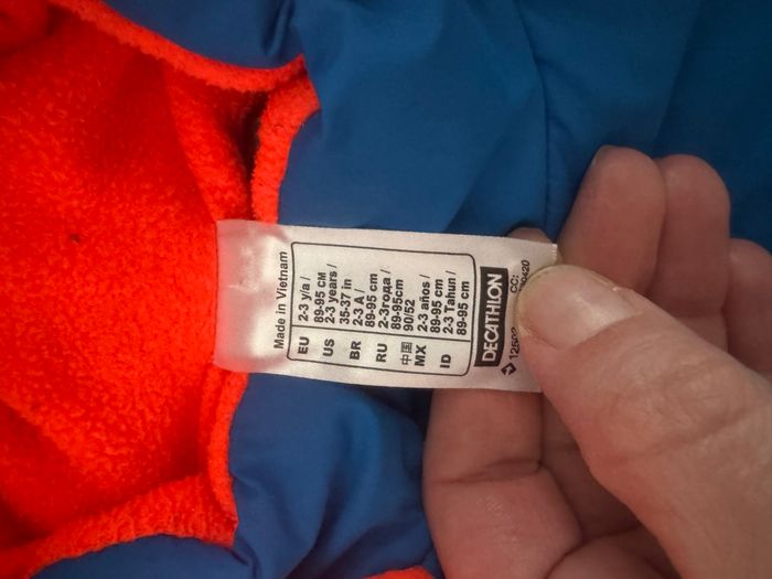 Combinaison de ski 2/3 ans turquoise quechua - photo numéro 4