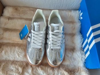 Adidas original samba og silver metalic argenté 37