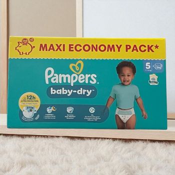 Couches Pampers Baby-Dry – Maxi Economy Pack