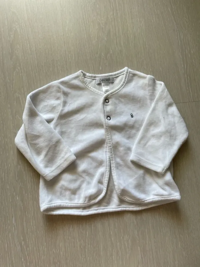 Veste blanche 6 mois obaibi